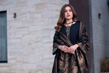 Aurum by Gul Warun – Black Gold Multani Shawl Dhanak 3pc Suit GA9