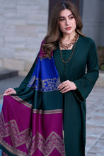 Aurum by Gul Warun – Emerald Multani Shawl Dhanak 3pc Suit GA2