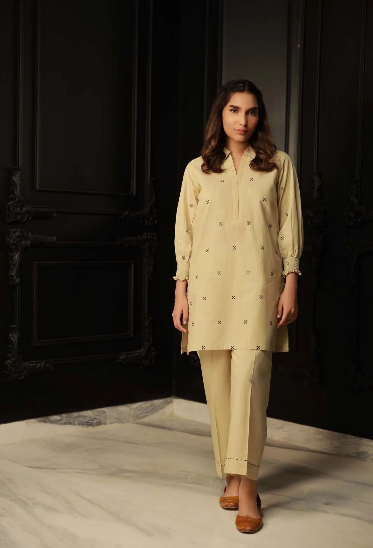 Dune Cross Hatch Dress by Sahar