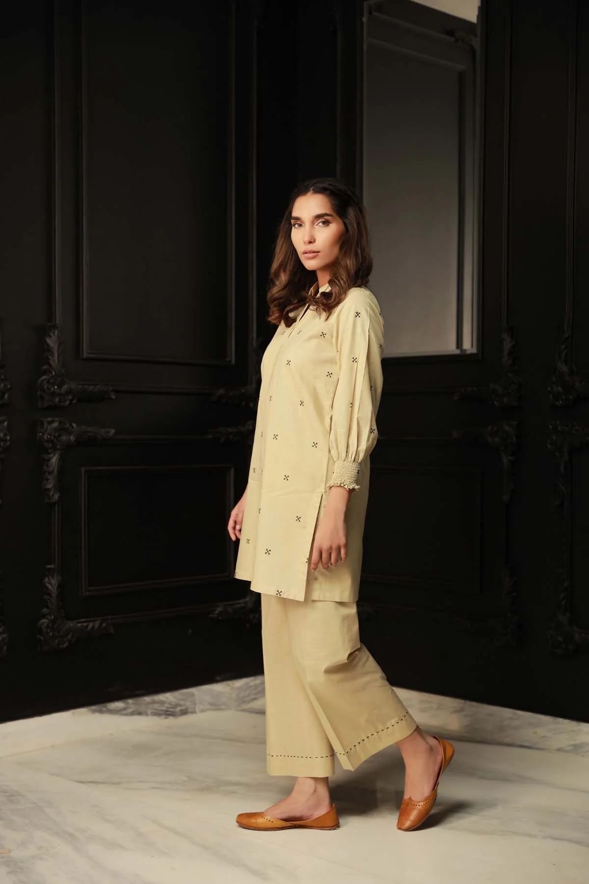Dune Cross Hatch Dress by Sahar