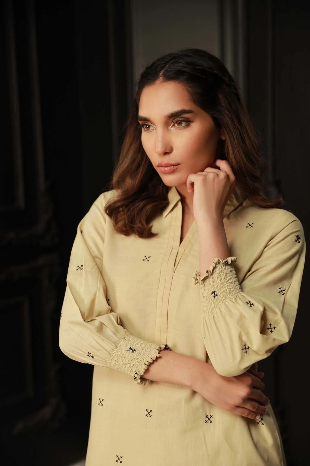 Dune Cross Hatch Dress by Sahar