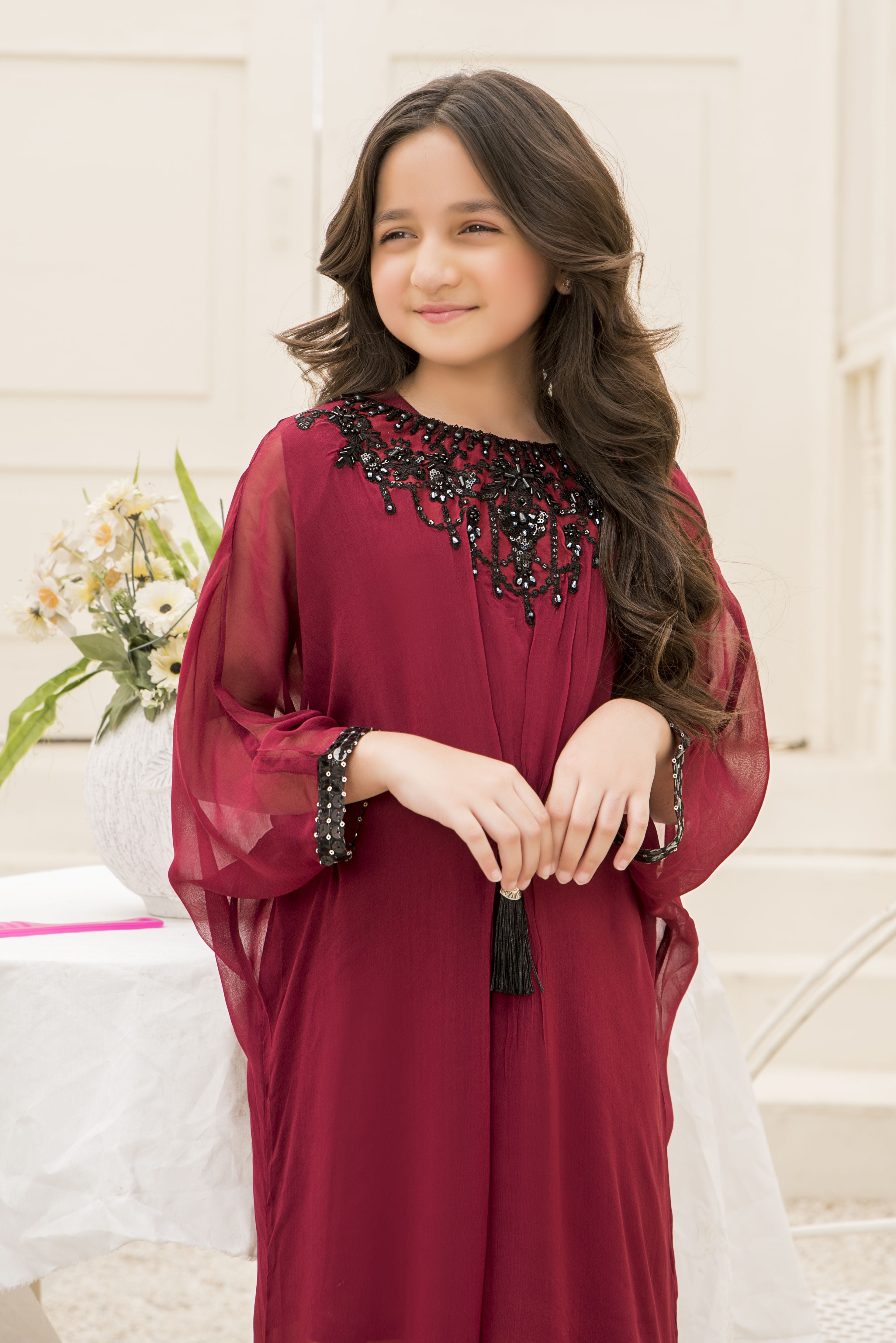 3pc Festive Girls Dress by ARWAH AG23
