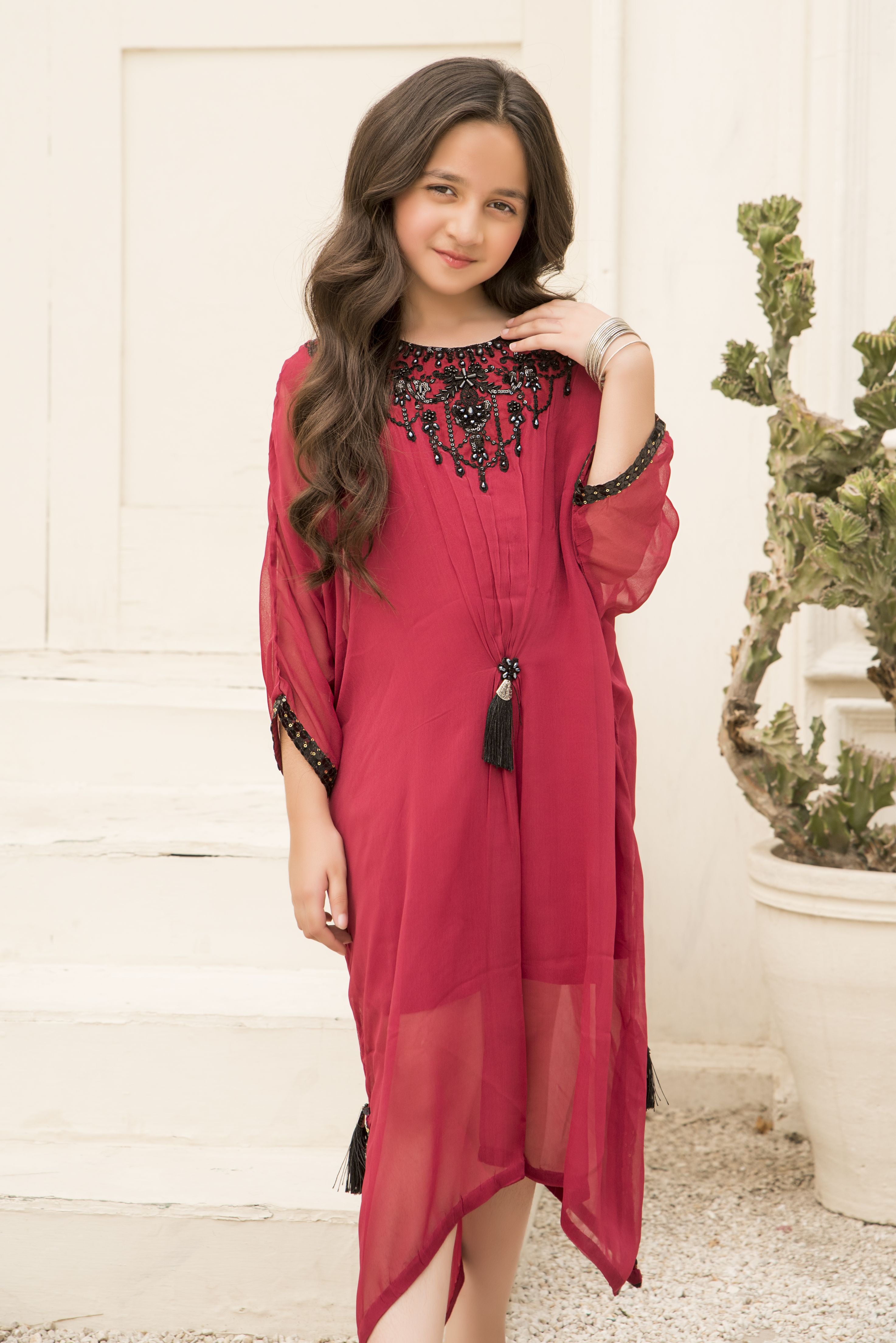 3pc Festive Girls Dress by ARWAH AG25