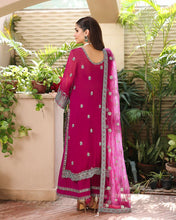 Eira 3pc Embroidered Chiffon Suit with Net Dupatta & Lehenga – Ready to Wear