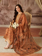 Opal Edit by Mohagni Printed Khaddar Embroidered 3pc Dress FMC1