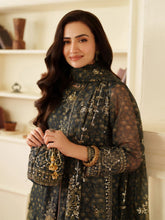 Opal Edit by Mohagni Khadi Net 3pc Set with Raw Silk Trousers & Bag FMC10