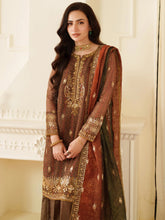 Opal Edit by Mohagni Khadi Net 3pc Dress with Plazo & Bag FMC11