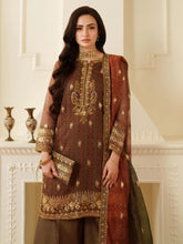 Opal Edit by Mohagni Khadi Net 3pc Dress with Plazo & Bag FMC11