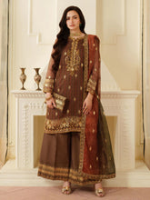 Opal Edit by Mohagni Khadi Net 3pc Dress with Plazo & Bag FMC11