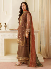 Opal Edit by Mohagni Khadi Net 3pc Dress with Plazo & Bag FMC11