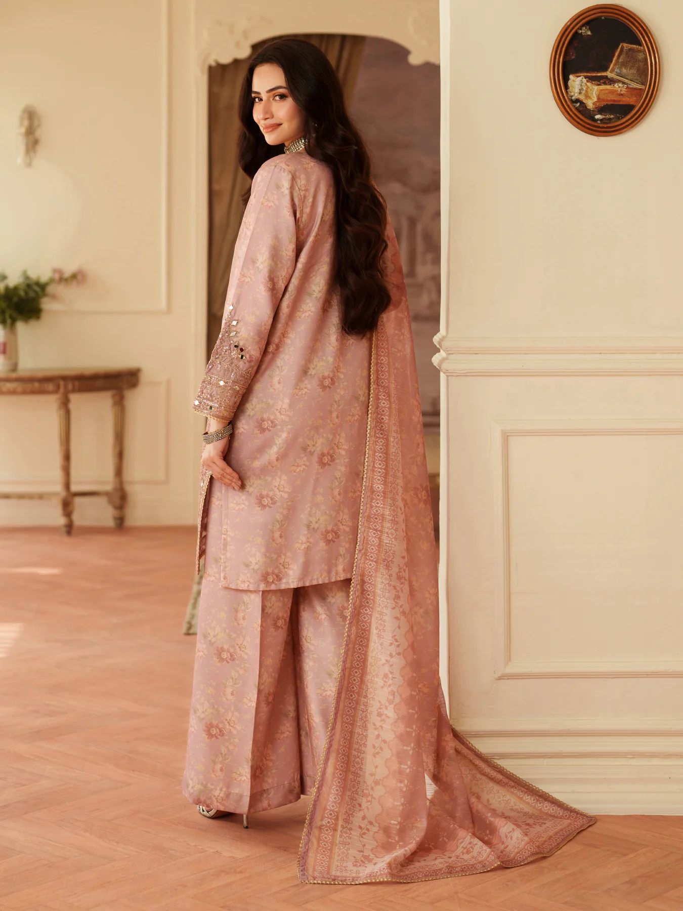 Opal Edit by Mohagni Printed Khaddar Embroidered 3pc Dress FMC2