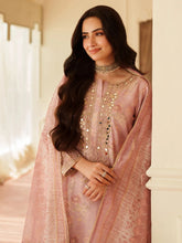 Opal Edit by Mohagni Printed Khaddar Embroidered 3pc Dress FMC2