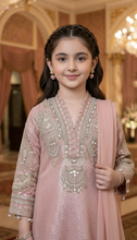 Mona Little Heirloom 3pc Embellished Chiffon Girls’ Party Wear Suit – MLH1