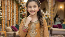 Mona Little Heirloom 3pc Embroidered Organza Lurex Girls’ Gharara Suit – MLH7