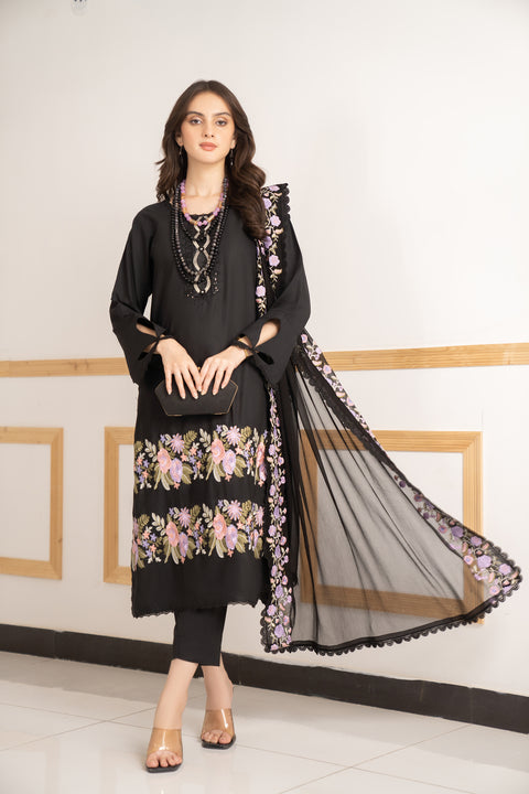 3pc Ready to Wear Linen Dress LY3