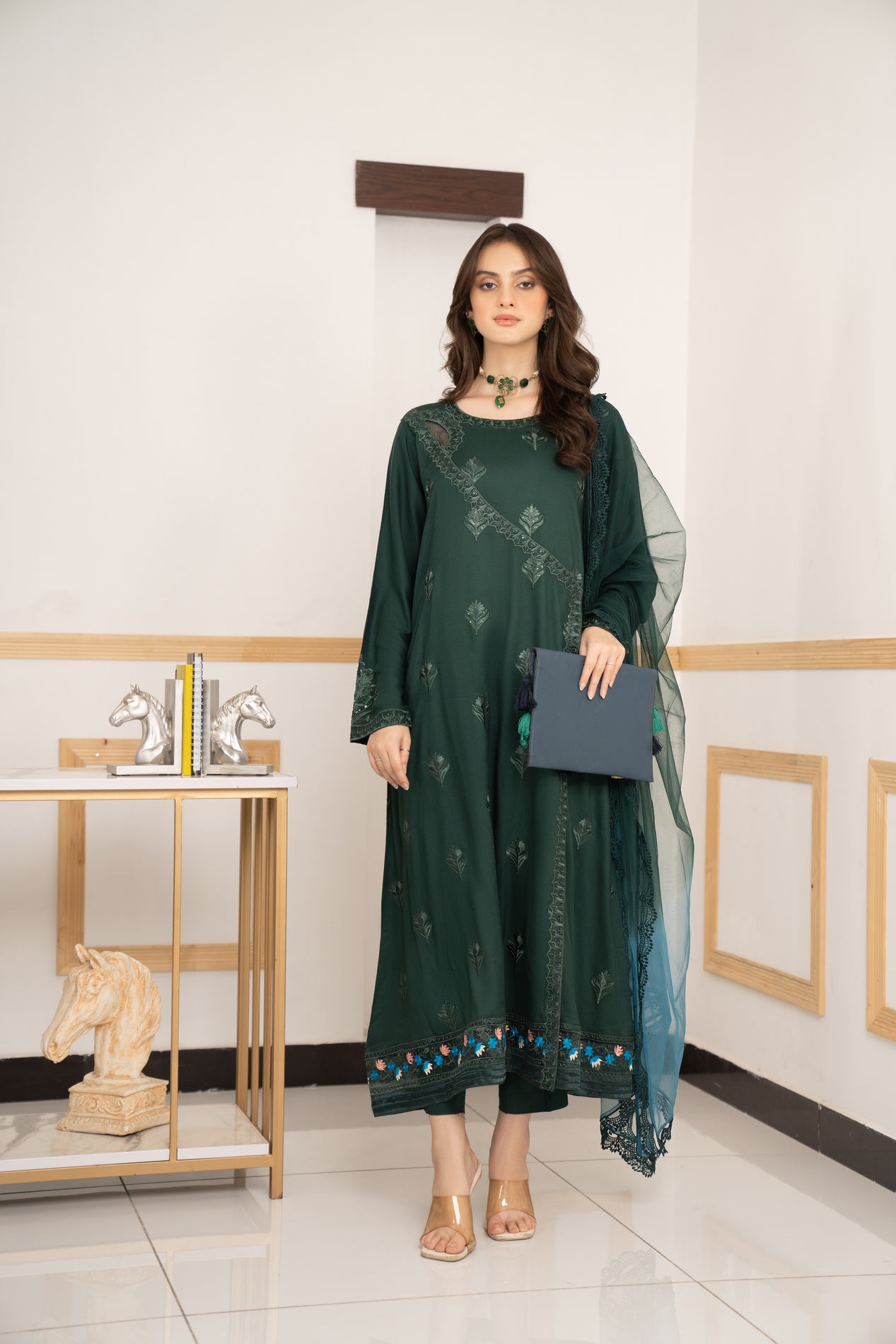 3pc Ready to Wear Linen Dress LY6