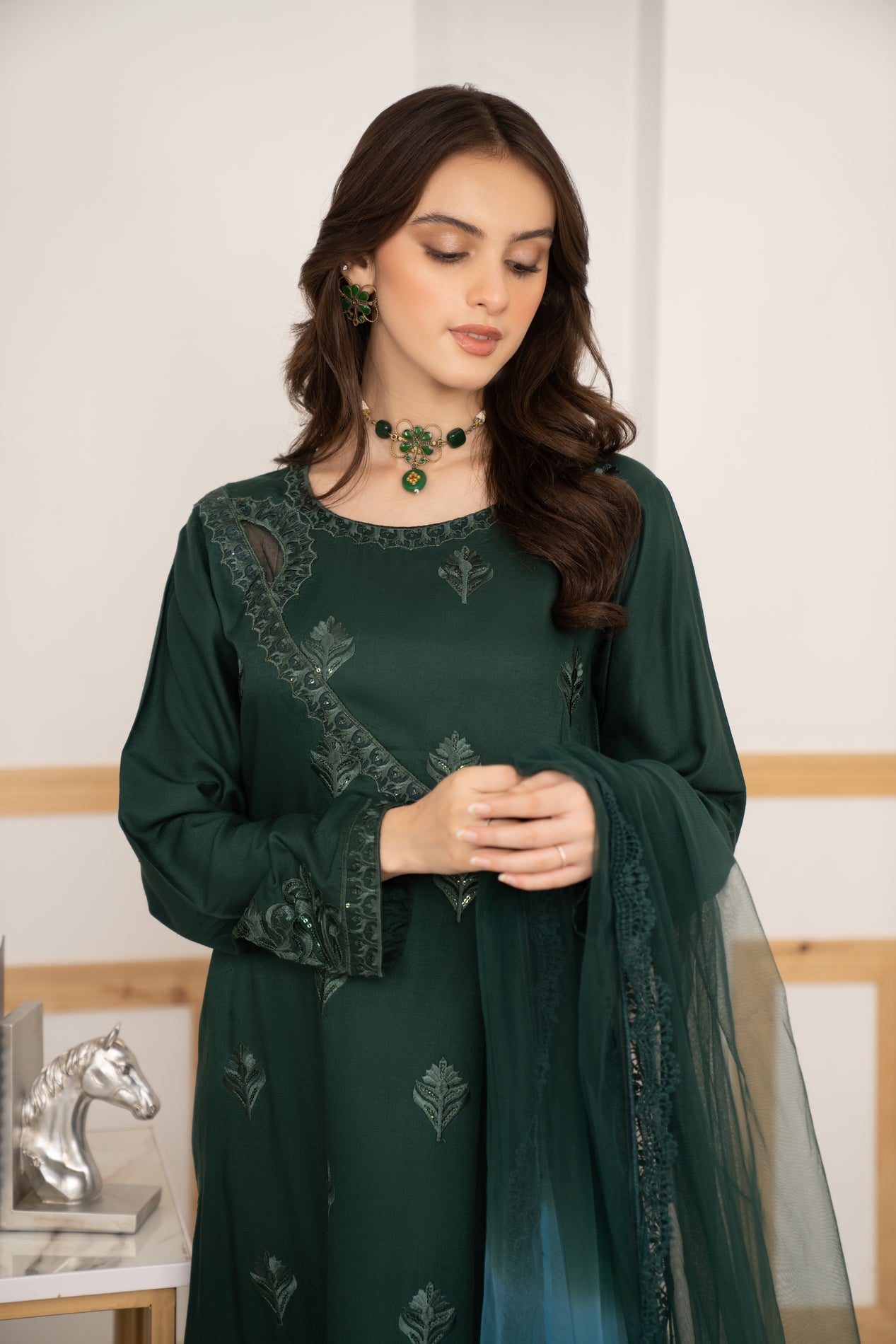 3pc Ready to Wear Linen Dress LY6