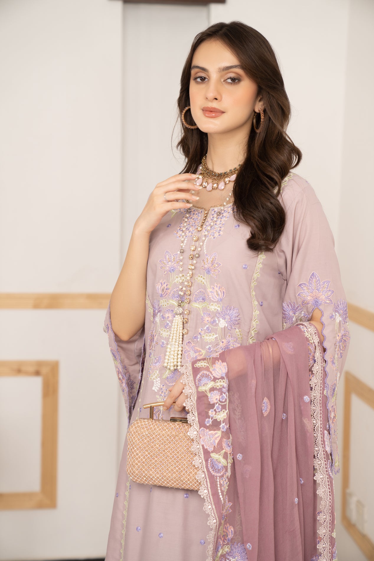 3pc Ready to Wear Linen Dress LY7