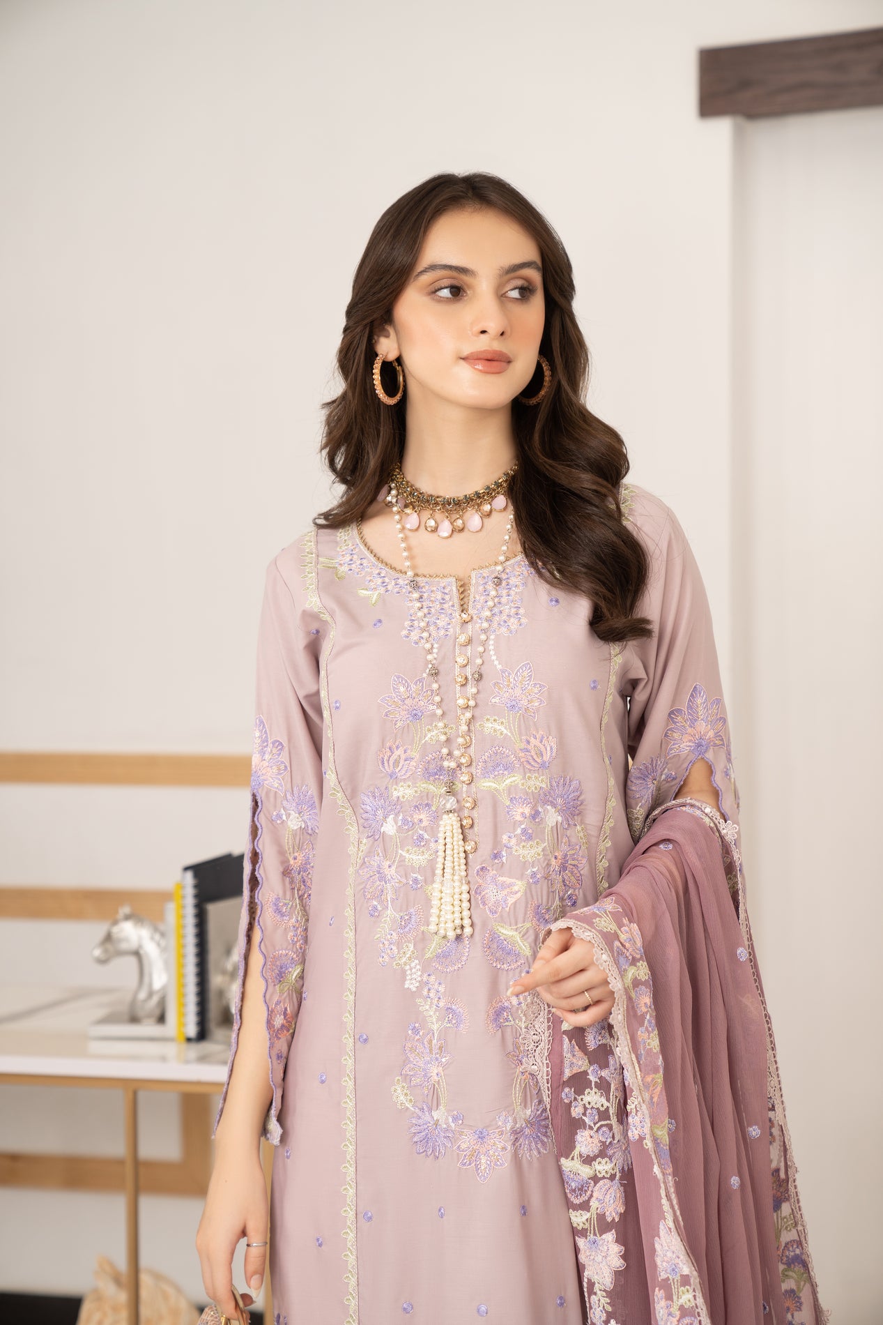 3pc Ready to Wear Linen Dress LY7