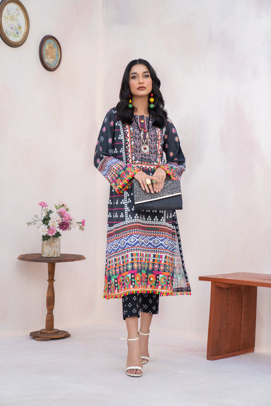 Winter 2 Pcs Ready to Wear Khadar Dress by Hemline 06