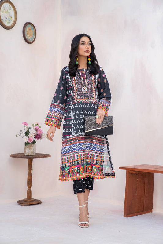 Winter 2 Pcs Ready to Wear Khadar Dress by Hemline 06