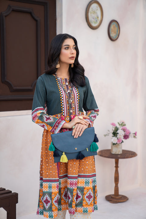 Winter 2 Pcs Ready to Wear Khadar Dress by Hemline 03