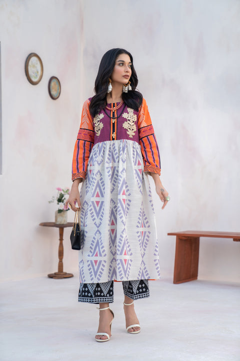 Winter 2 Pcs Ready to Wear Khadar Dress by Hemline 02