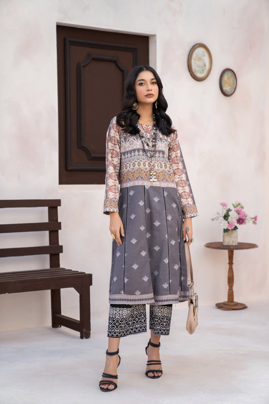 Winter 2 Pcs Ready to Wear Khadar Dress by Hemline 07