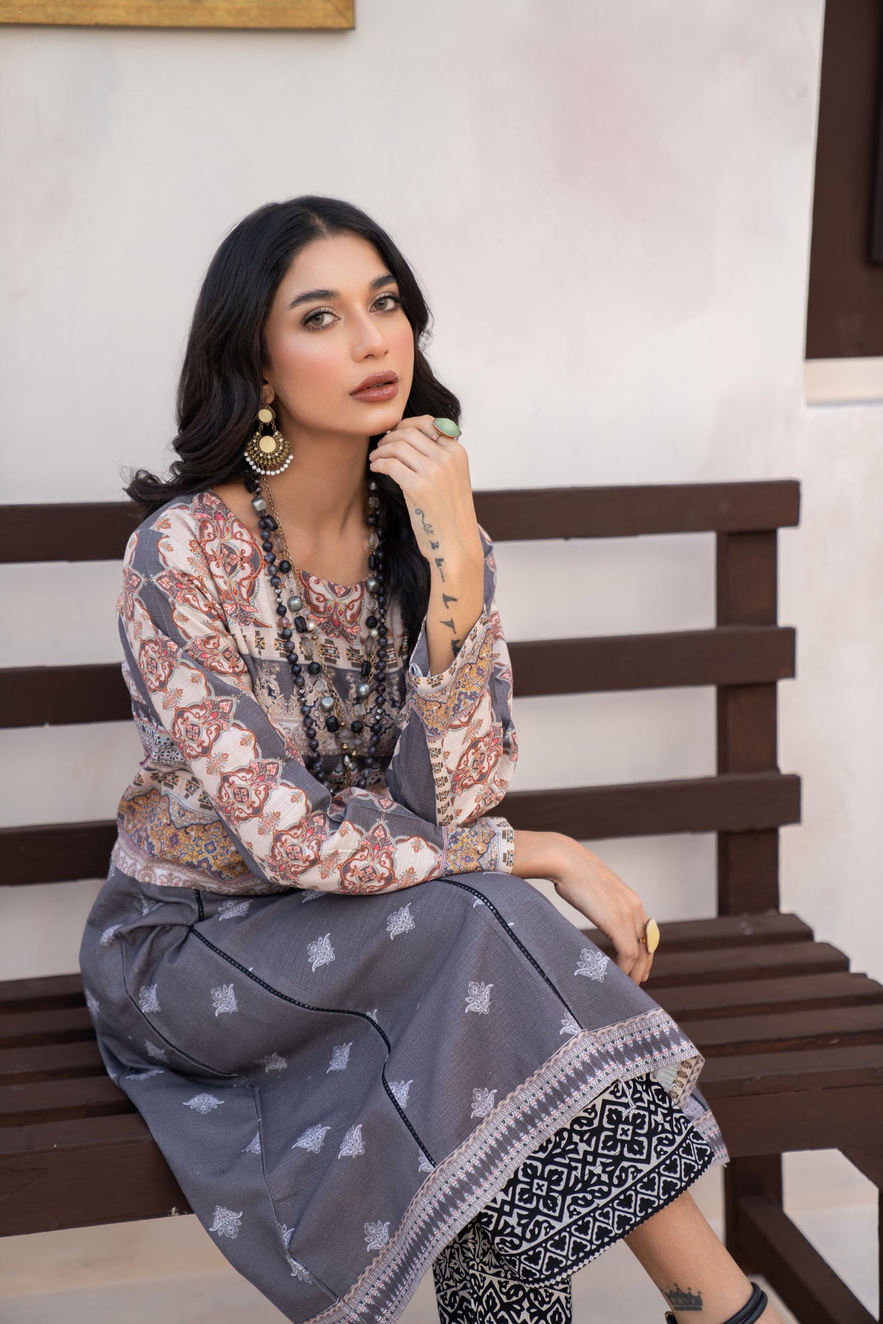 Winter 2 Pcs Ready to Wear Khadar Dress by Hemline 07