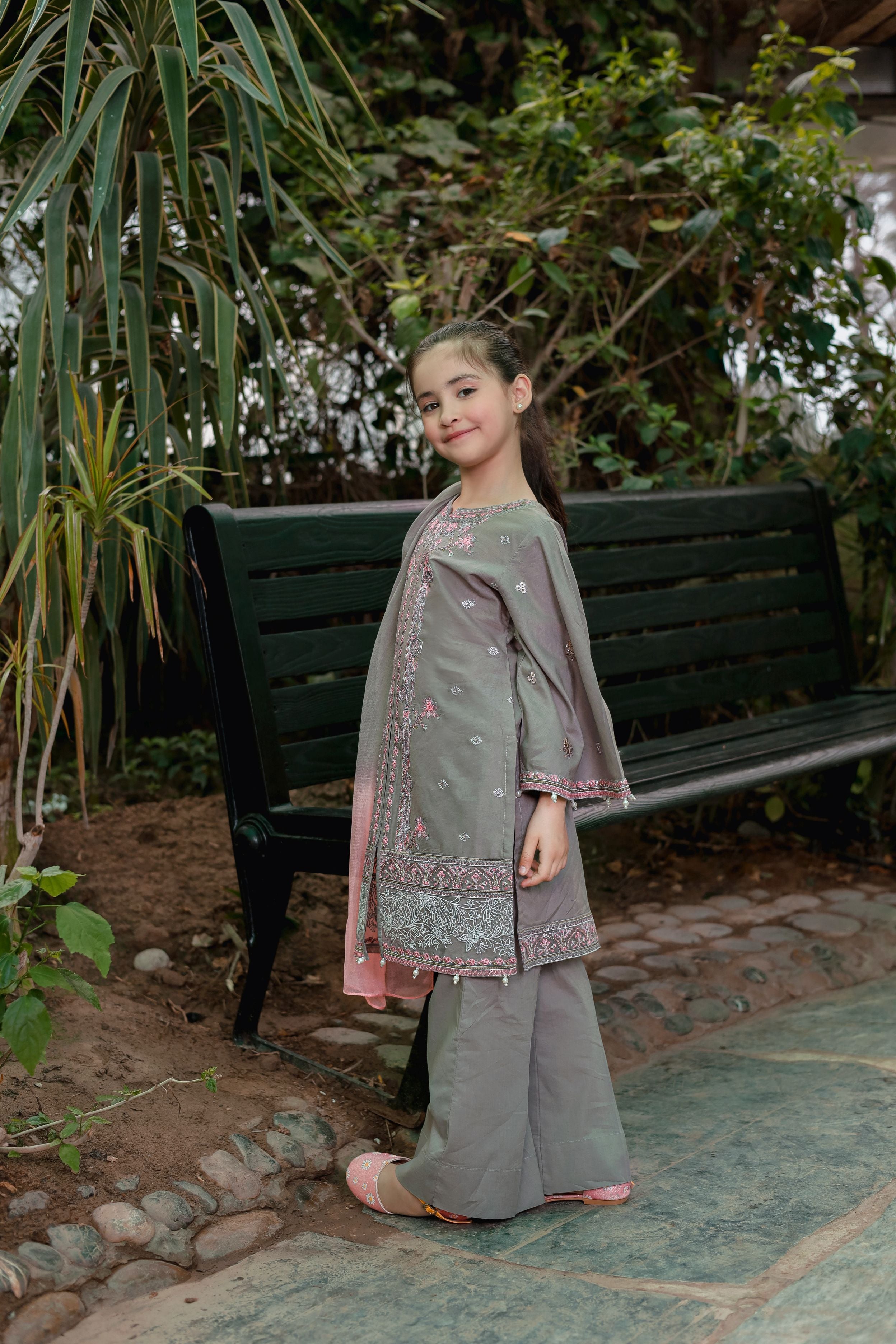 Chikankari Cotton Ready to Wear Summer Girls Collection GCC5