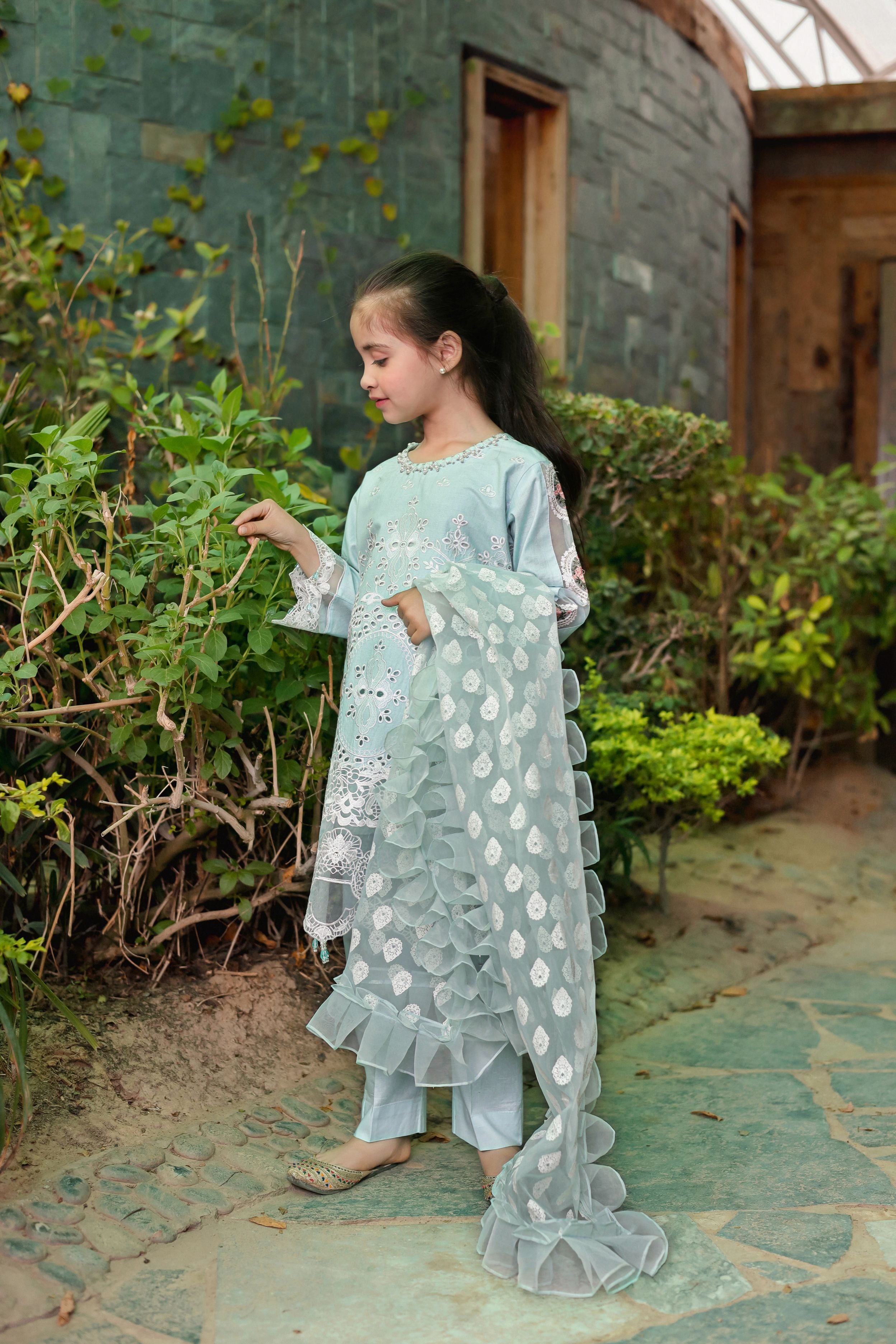 Chikankari Cotton Ready to Wear Summer Girls Collection GCC6