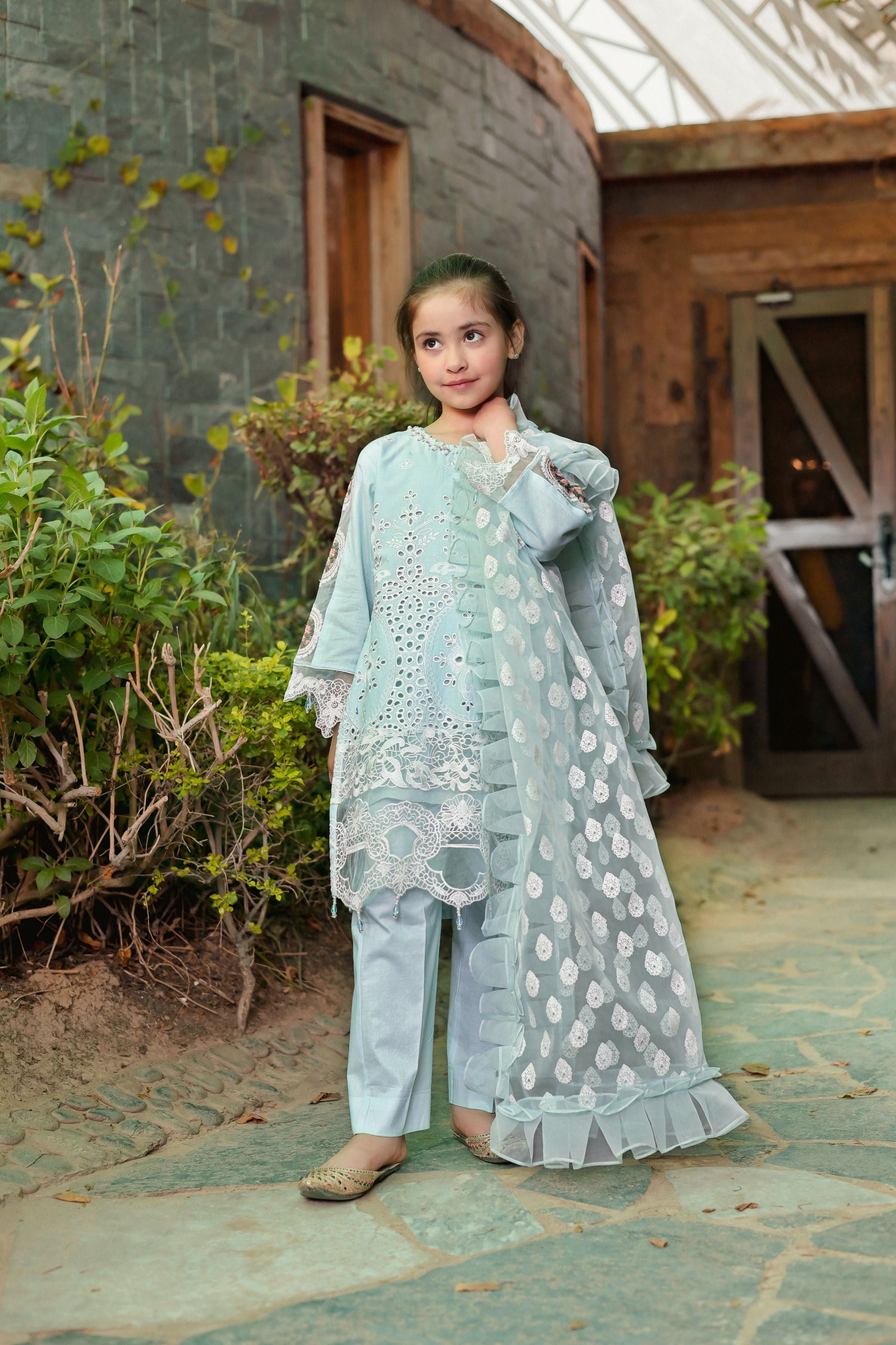 Chikankari Cotton Ready to Wear Summer Girls Collection GCC6