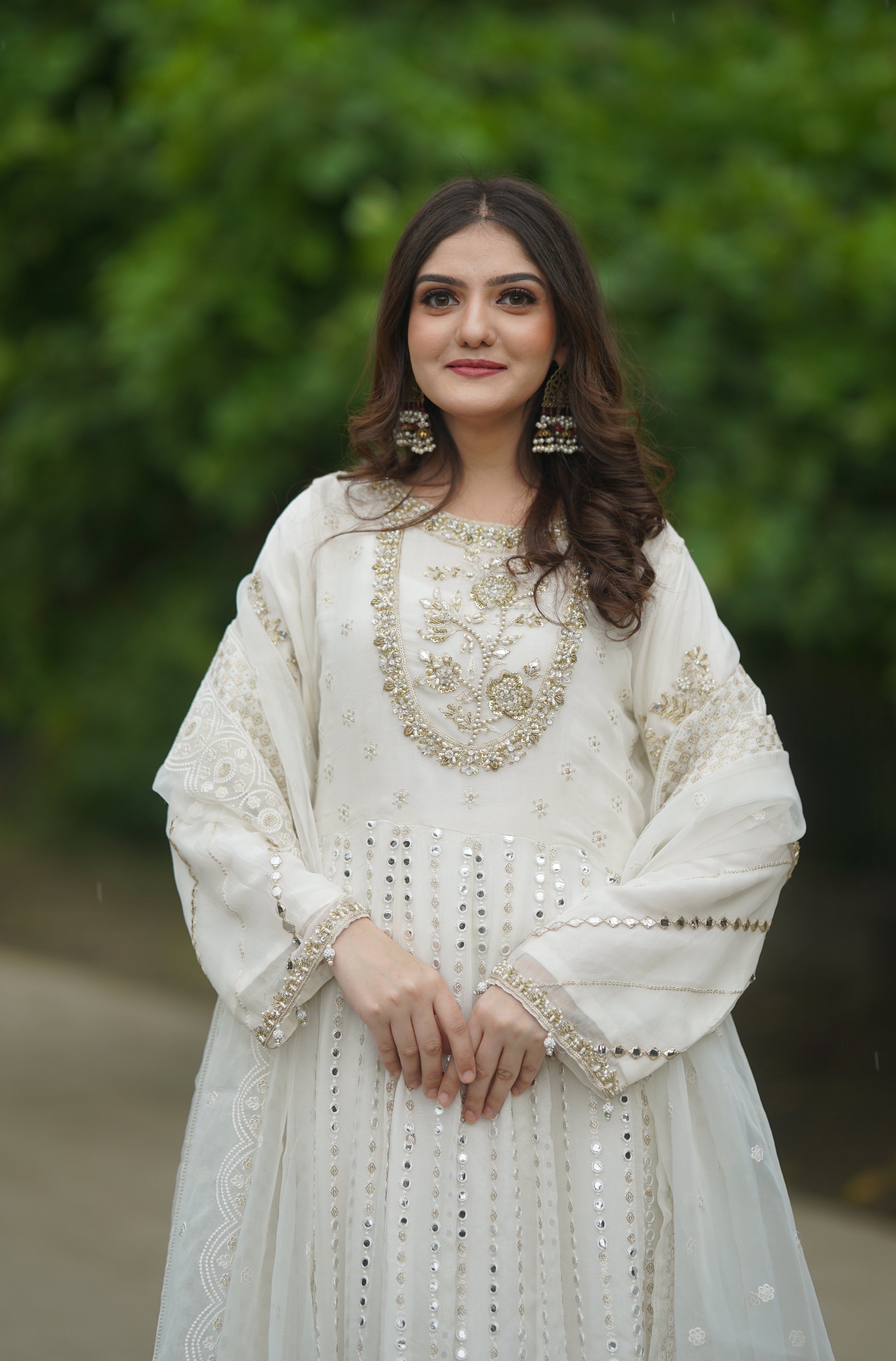 3pc Sakeena Ready to Wear Long Frock Y7