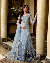 Mushq 3pc Ice Blue Formal Dress – Kiara