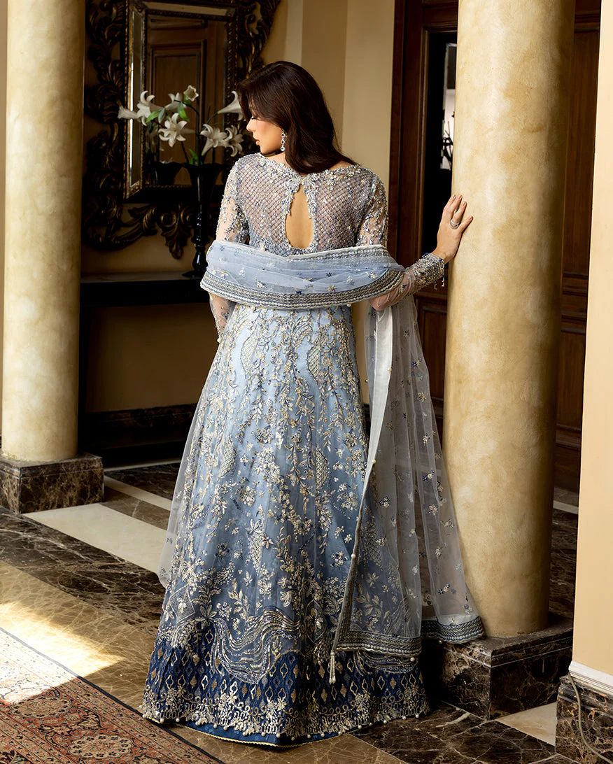Mushq 3pc Ice Blue Formal Dress – Kiara