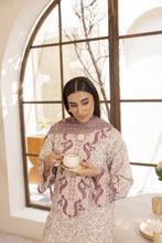 Mohagni Ready to Wear Embroidered Lawn 3pc Suit in Pink Tones SLM3