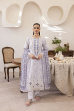 Mohagni Ready to Wear Embroidered Lawn 3pc Suit in Lilac Blue SLM8