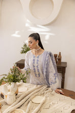Mohagni Ready to Wear Embroidered Lawn 3pc Suit in Lilac Blue SLM8
