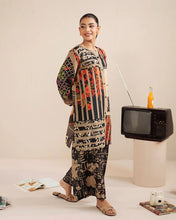 Everyday Luxe by Mona – Abstract Patchwork Silk Lawn 2pc Co-Ord Set | MES6