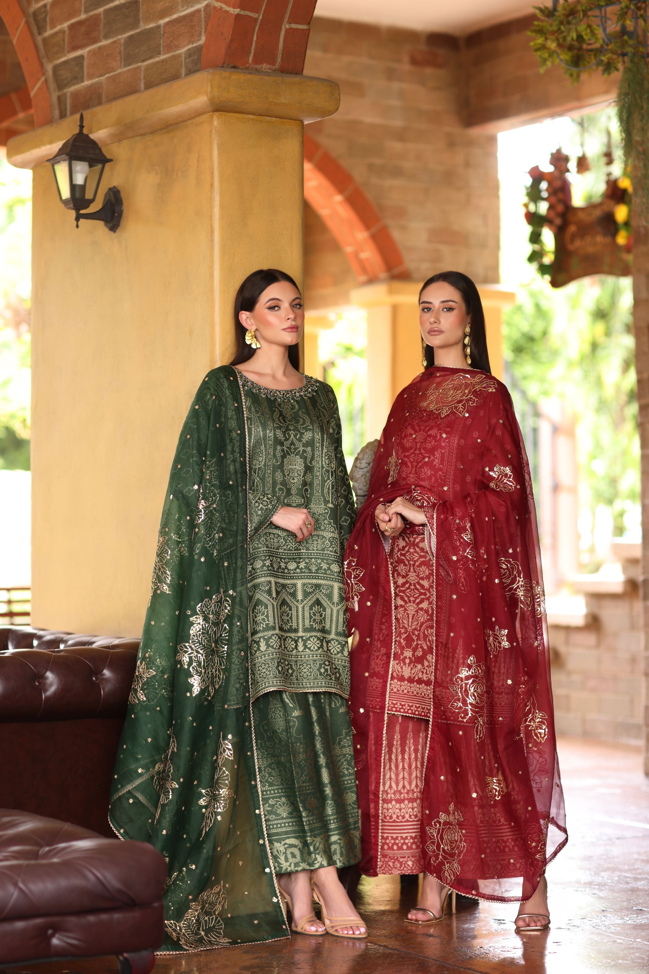 Serene by Mohagni Deep Maroon 3pc Handwork Suit SBM2