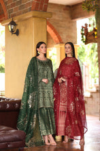 Serene by Mohagni Deep Maroon 3pc Handwork Suit SBM2