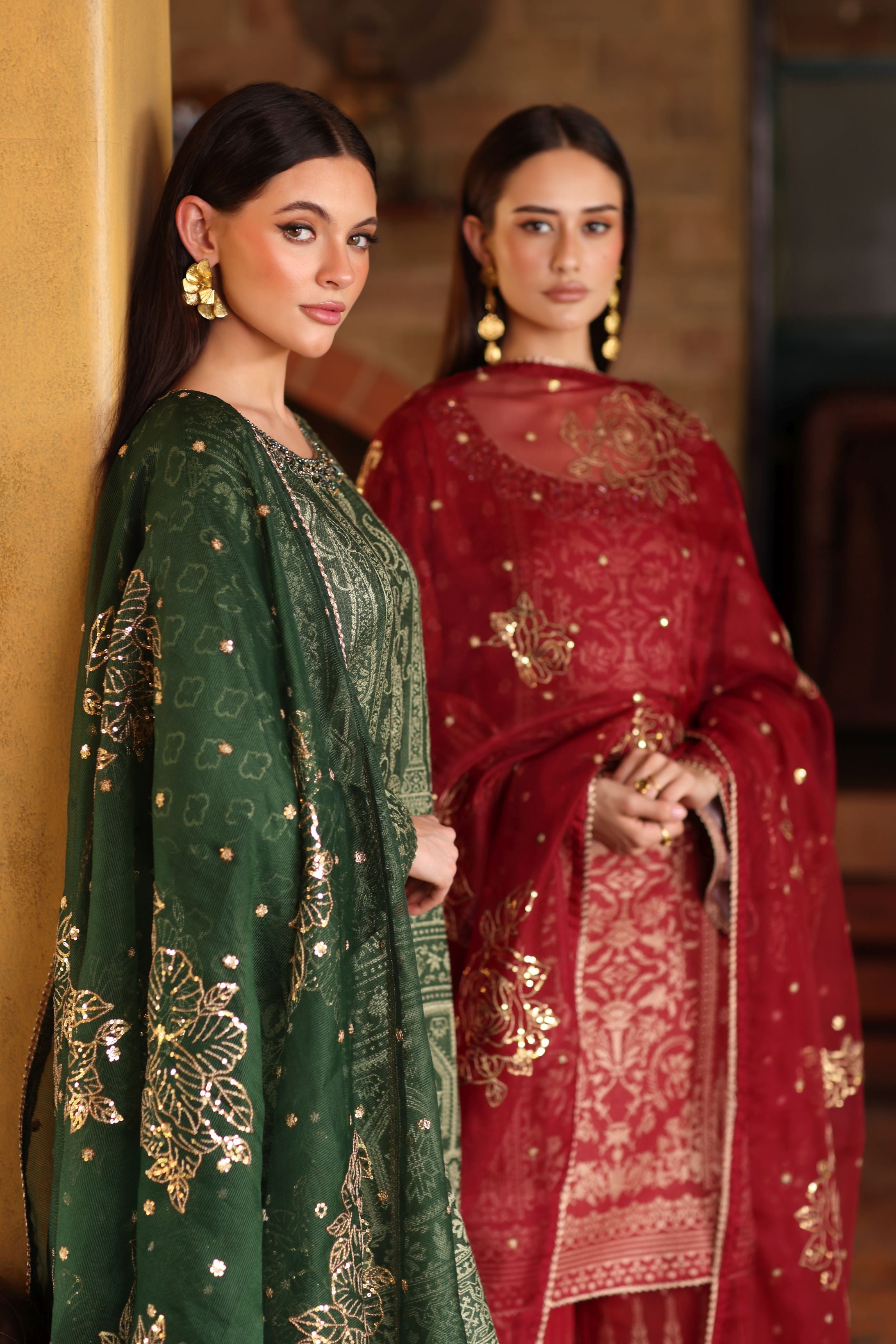 Serene by Mohagni Deep Maroon 3pc Handwork Suit SBM2