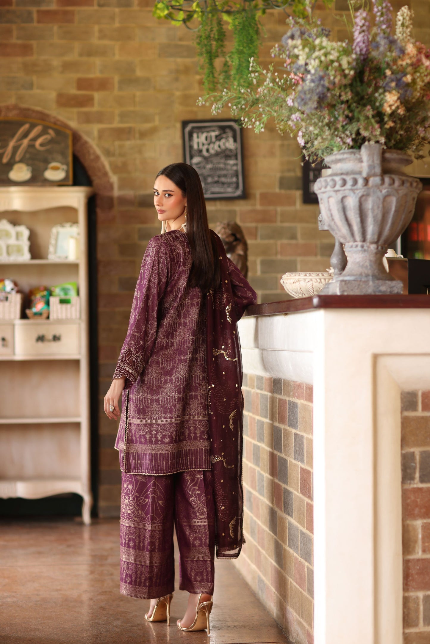 Serene by Mohagni Deep Plum 3 Piece Suit SBM3