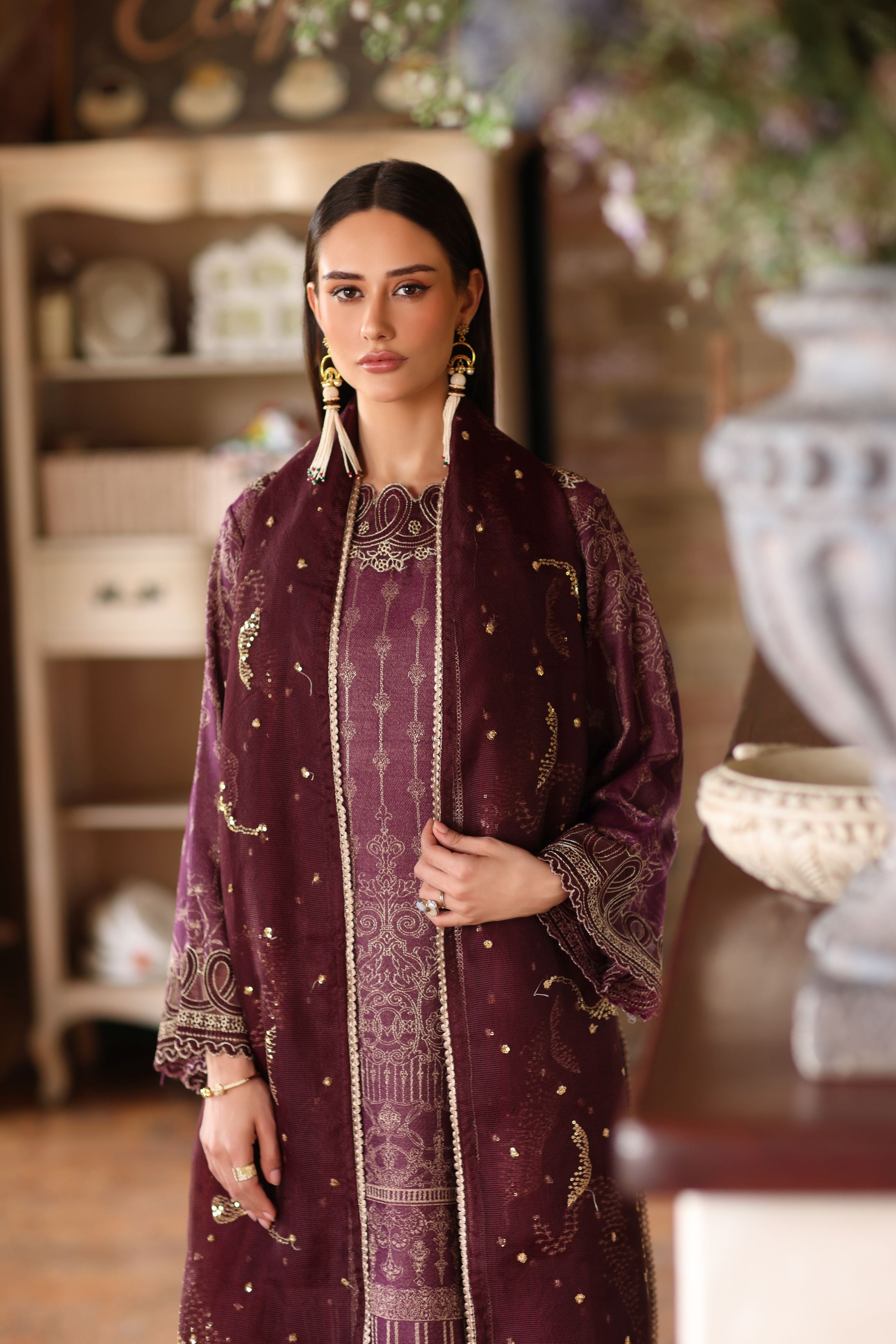 Serene by Mohagni Deep Plum 3 Piece Suit SBM3