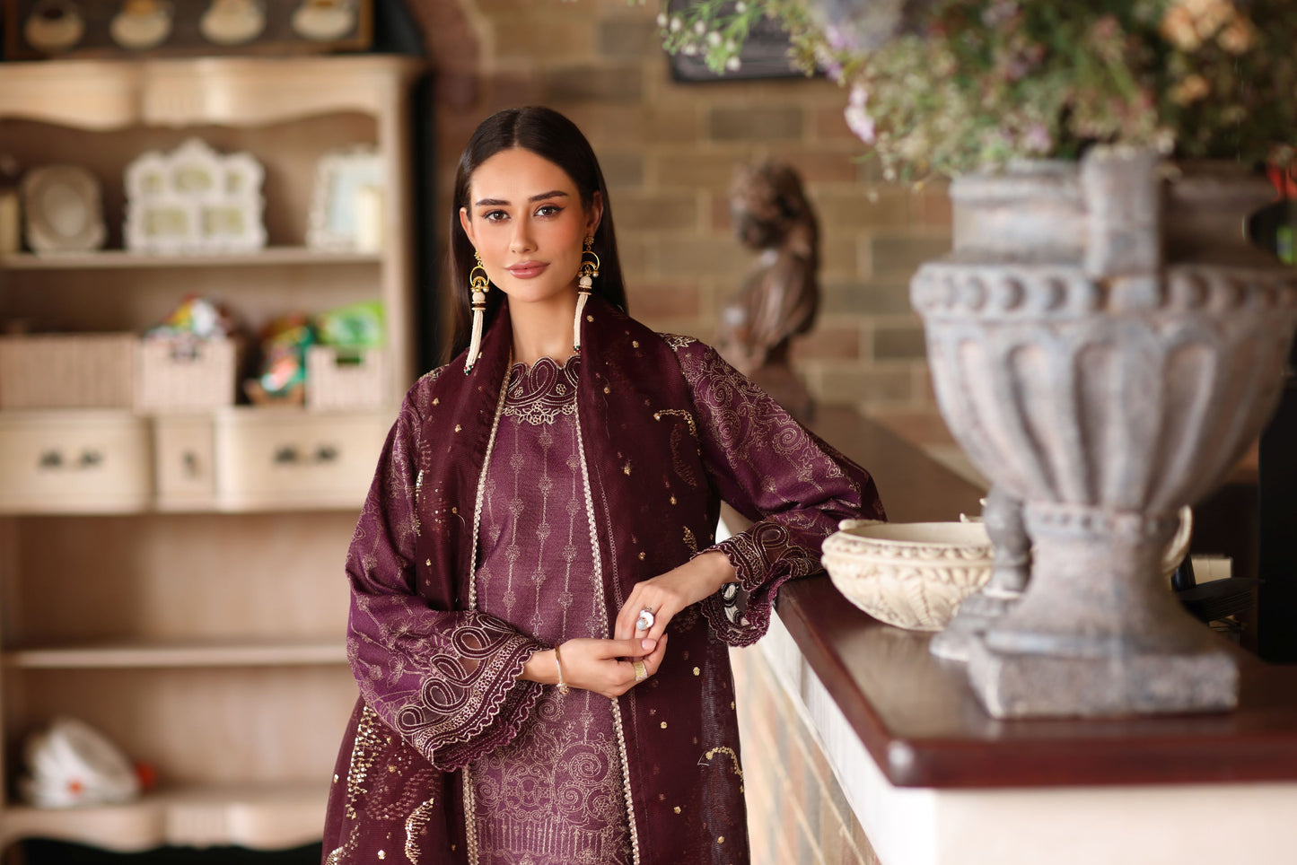 Serene by Mohagni Deep Plum 3 Piece Suit SBM3