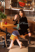 Opera Luxury Black Velvet Ready to Wear 2 Pcs Dress by Gulwarun GW382