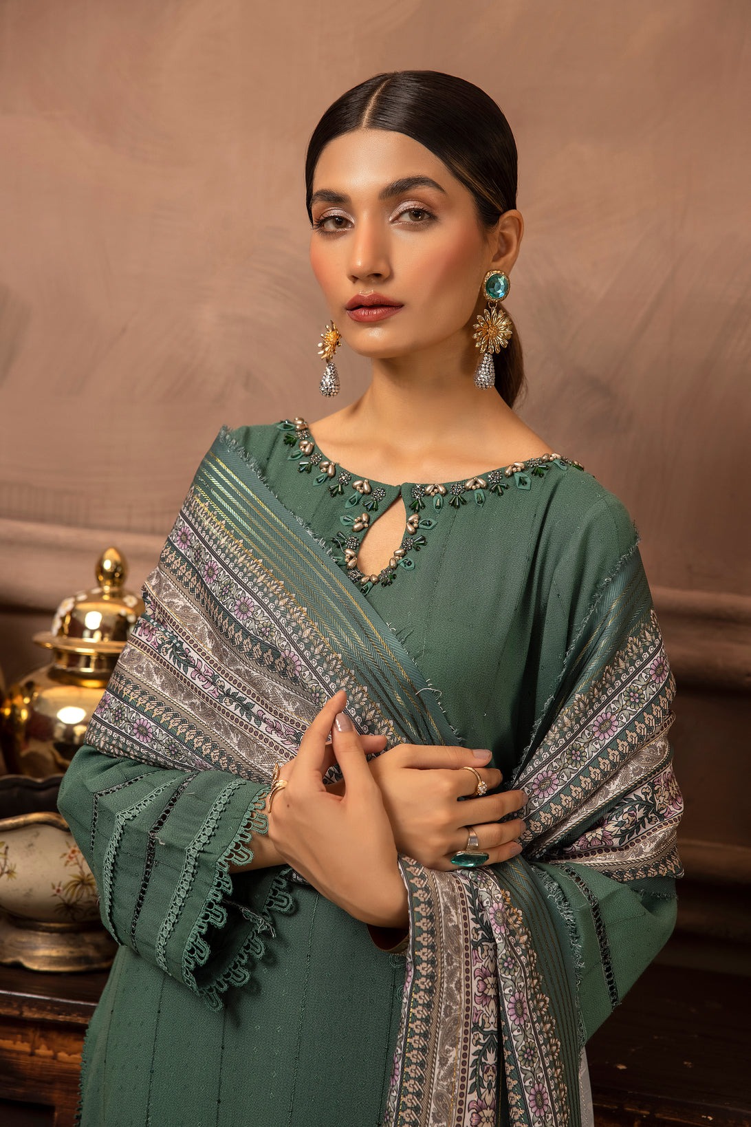 Pashmina Perfection Tilla Zari Shawl Collectoin P1