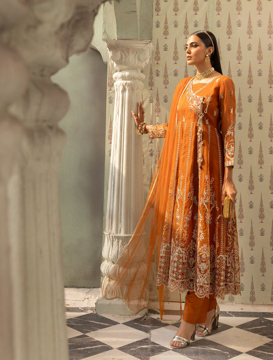 3pc Mona Ready to Wear Long Frock AX21