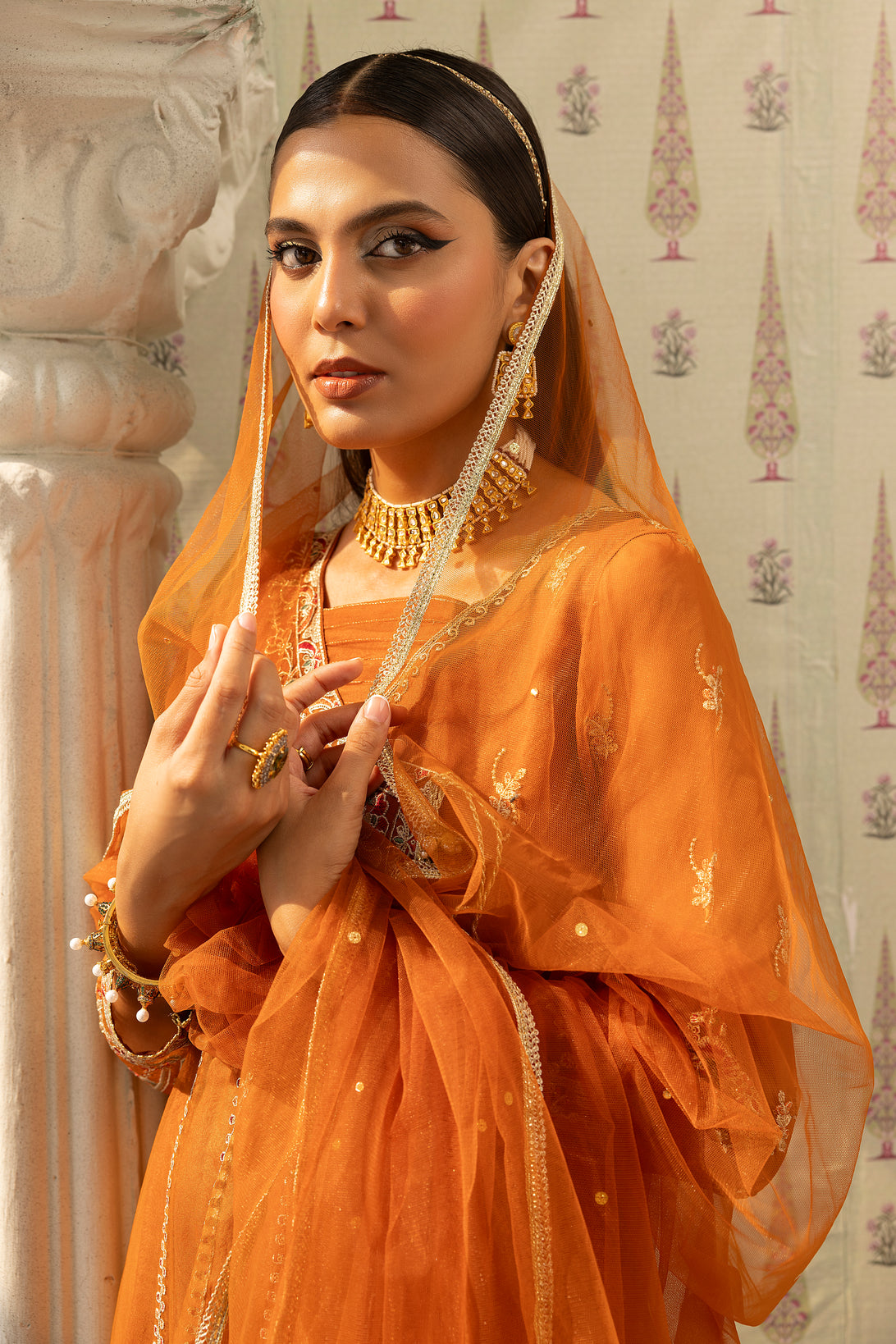 3pc Mona Ready to Wear Long Frock AX21