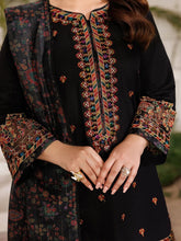 Mohagni MSS5 3pc Dyed Cotton Embroidered Palazzo Suit with Zari Dupatta